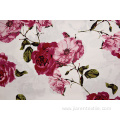 White Peony White Backgroud Printed Fabrics